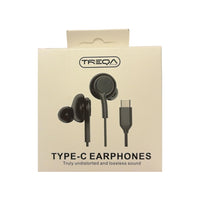 Auriculares Compatibles Con Cable Tipo C Treqa Negros®