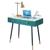 Escritorio Mdf 2 Cajones 100x50x75cm Verde®