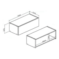 Armario Aéreo de Cocina con 1 Puerta Basculante Rebeca®