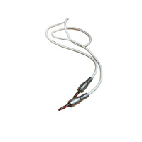 Cable De Audio Compatible Treqa Plug Plug 1 M Stereo Blanco/Negro®