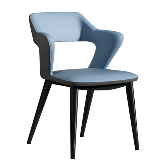 Silla De Comedor Recepción Tapizada Azul®