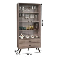 Estantería Cristalero Nórdica Linea Retro Calidad Premium®