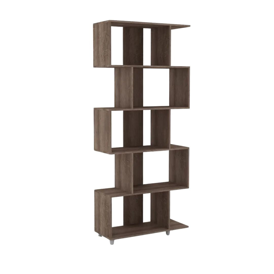 Biblioteca Geometrica Linea Retro 5 Estantes Premium Resist®