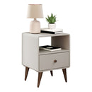 Mesita de Luz Minimalista Madera MDF Resistente Linea Curve®