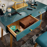 Escritorio Mdf 2 Cajones 100x50x75cm Verde®