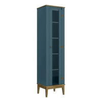 Armario Cristalero Living 1 Puerta Estilo Colonial Premium®