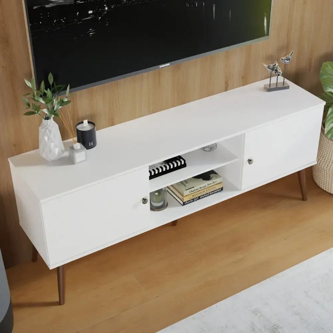 Rack para TV Minimalista Madera MDF Resistente Linea Curve®