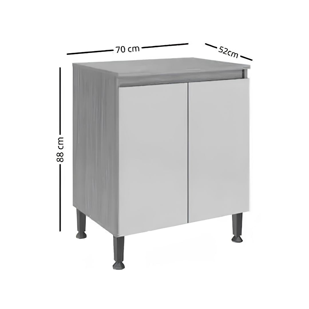 Mueble Cocina Rebeca 2 Puertas Compacto Funcional Nórdico®