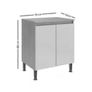 Mueble Cocina Rebeca 2 Puertas Compacto Funcional Nórdico®