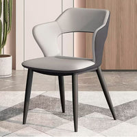 Silla De Comedor Recepción Tapizada 4 Patas Calidad Premium gris®