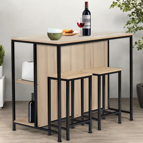Isla De Cocina Madera Y Hierro Miel/blanco®