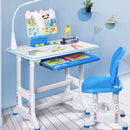 Escritorio Infantil Con Silla Accesorios Ajustable Azul®