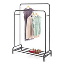 Perchero Doble De Metal Con Estante Inferior 110x54x150 Cm®