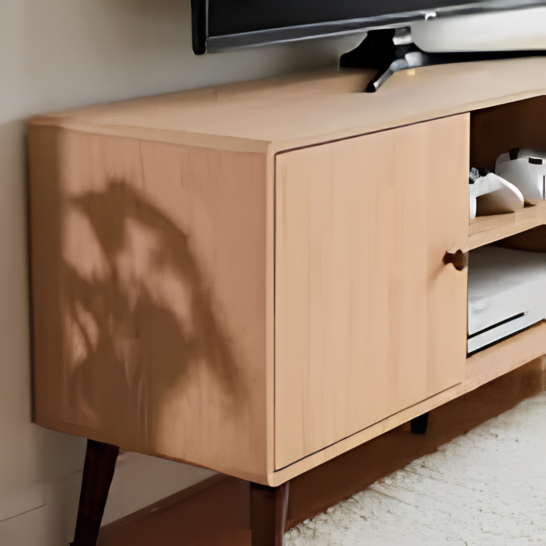 Rack para TV Minimalista Madera MDF Resistente Linea Curve®