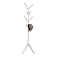 Perchero de Bambu De Pie Blanco