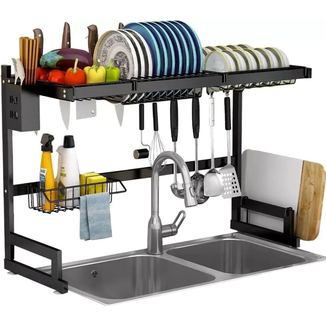 Escurridor De Platos de Acero Inoxidable 55cm