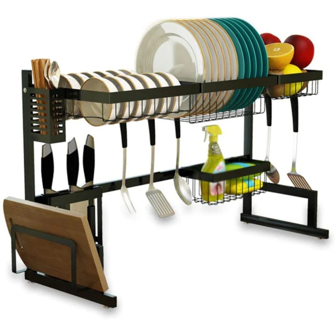 Escurridor De Platos de Acero Inoxidable Premium 75cm