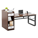 Escritorio Industrial de Madera - 3 Estantes 2 Cajones®