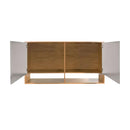 Alacena Moderna 2 Puertas con Estantes Abiertos Miel/blanco®