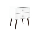 Mesita de Luz Linea Retro Modern Calidad Premium 2 Cajones®