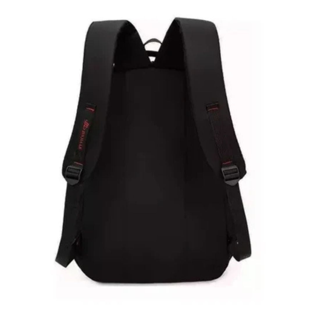 Mochila Urbana Para Notebook 3 Cierres Negra 30 Litros