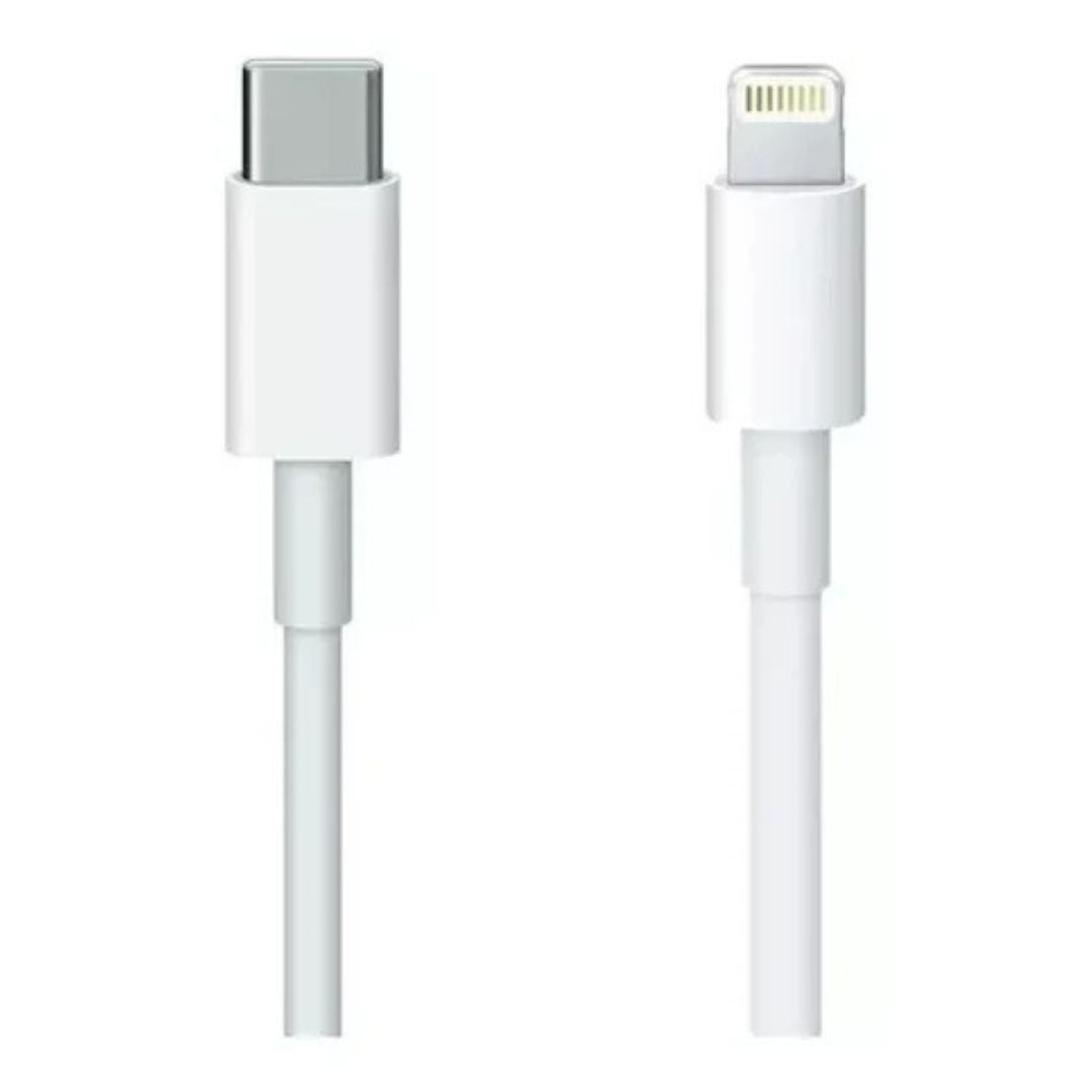 Cable Usb-c 2.0 Apple Blanco Con Entrada Usb Tipo C Salida Lightning 1 Metro