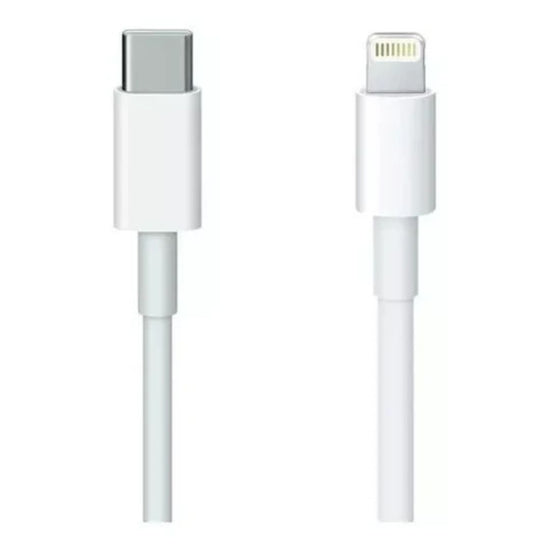 Cable Usb-c 2.0 Apple Blanco Con Entrada Usb Tipo C Salida Lightning 1 Metro