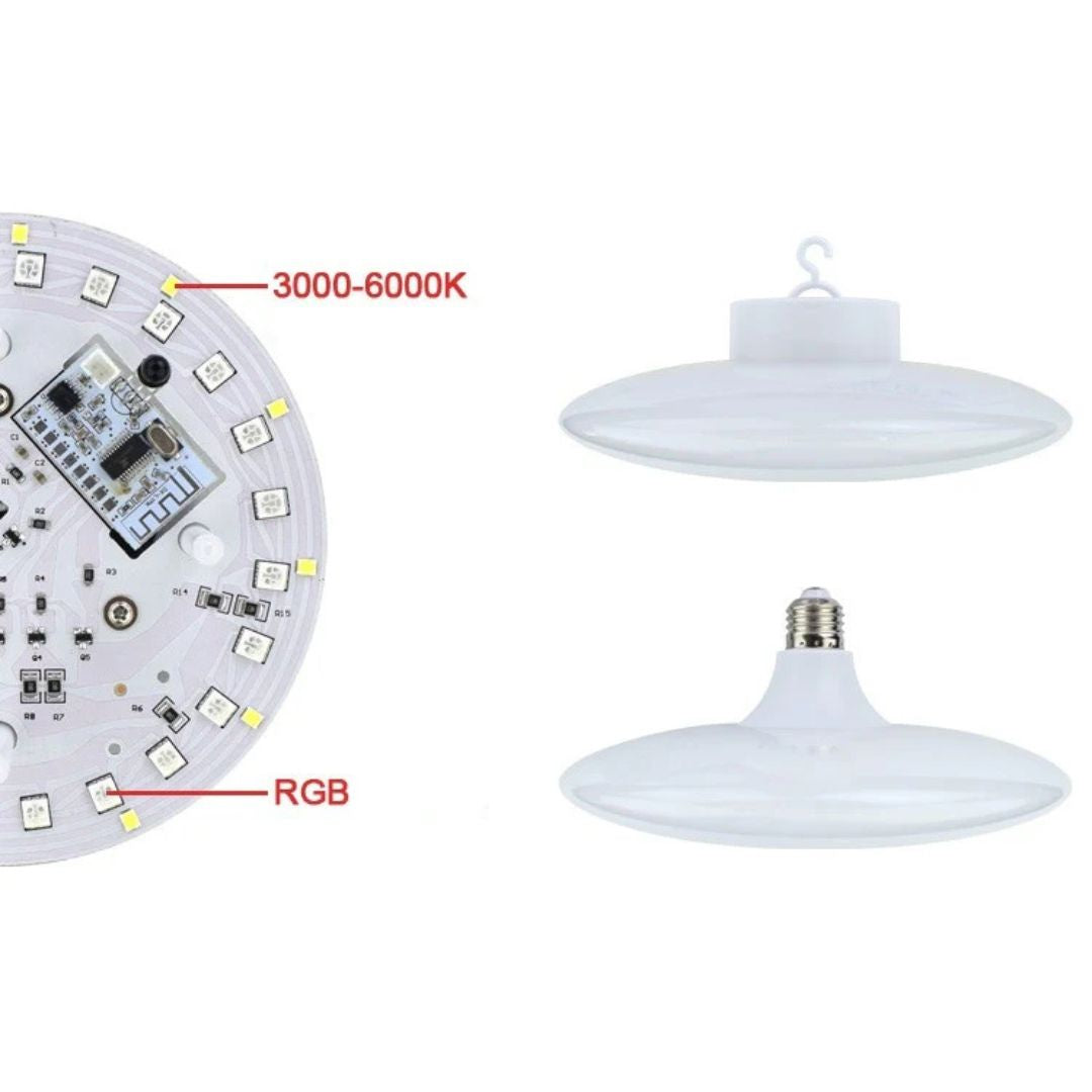 Parlante Bluetooth Con Luz Disco Rgb Ufo 24w