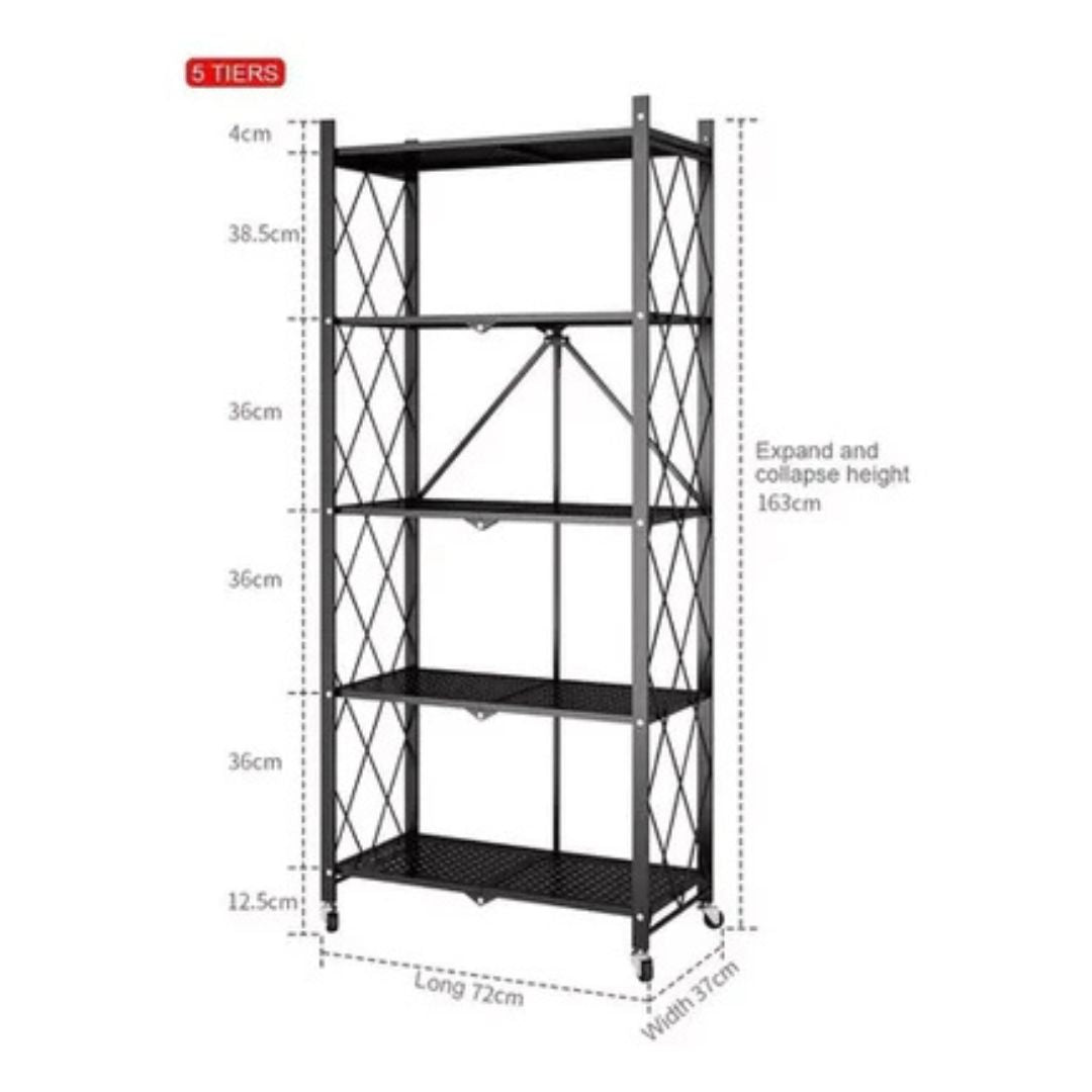 Organizador Metálico Plegable - 5 Estantes®