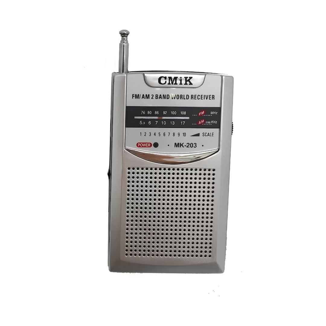 Radio Portátil De Mano A Pila Mk-203®