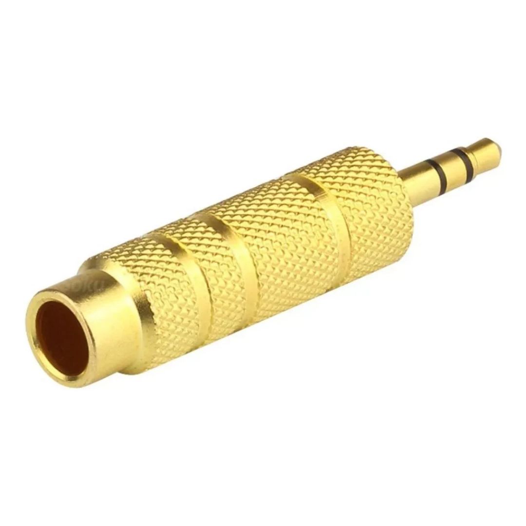 Adaptador Audio Metálico Convertidor 6.3 Mm A 3.5 Mm Estéreo