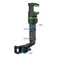 Soporte Para Celular 360 Auto Espejo Retrovisor Multifunción