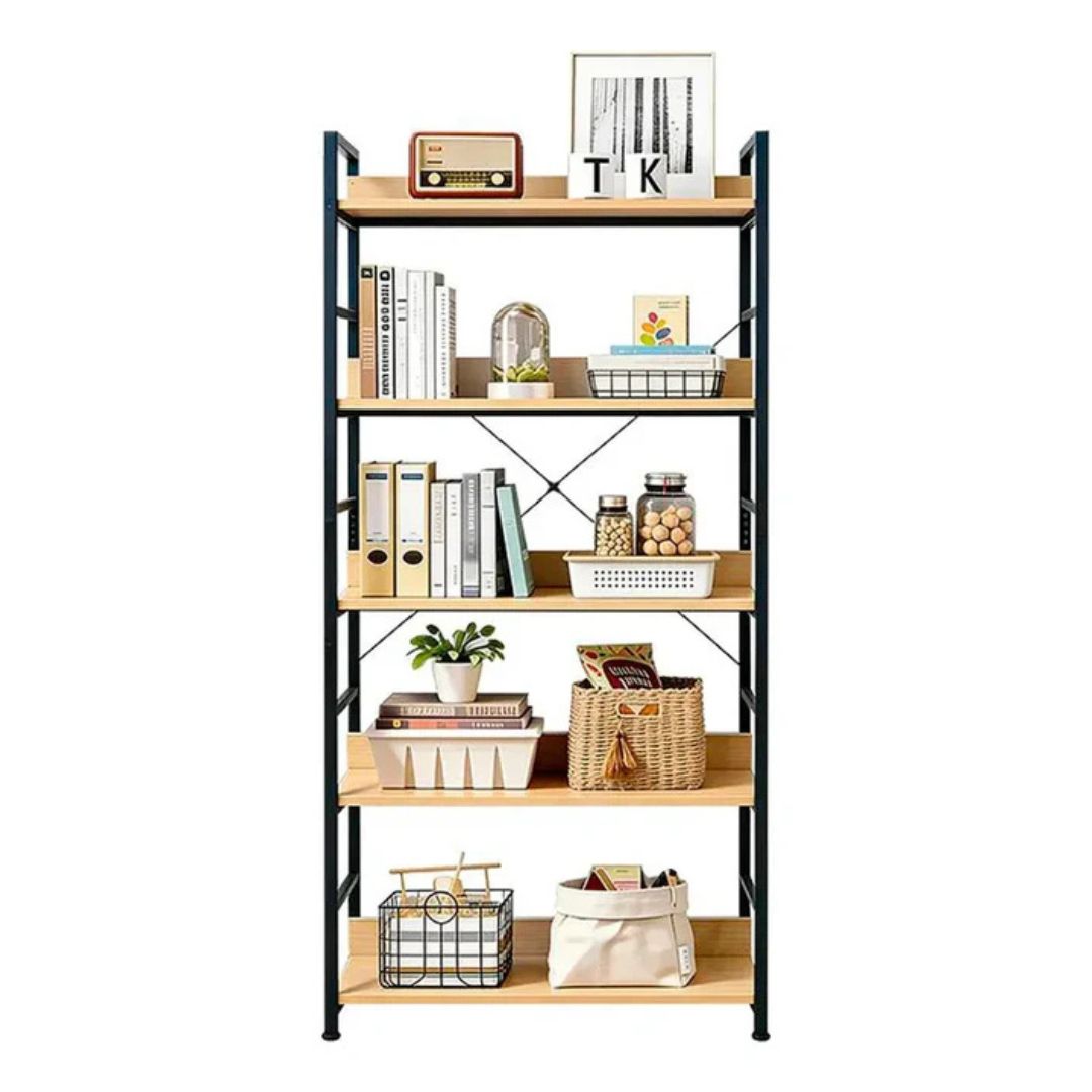 Estantería Estilo Industrial Acero Y Mdf