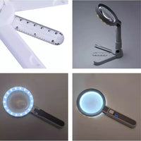 Lupa De Mesa 2.5x Y 8.25x Con Luz Led Blanca®