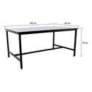 Juego De Comedor Hierro Y Madera Con 2 Bancos®