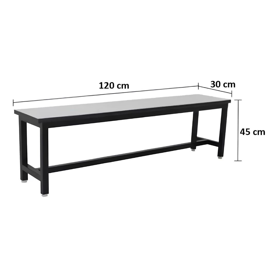 Juego De Comedor Hierro Y Madera Con 2 Bancos®