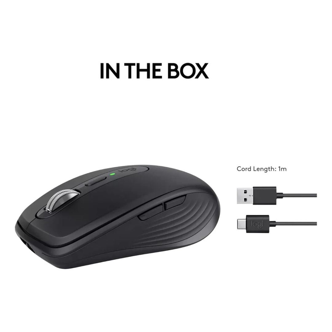 Mouse Logitech Inalámbrico Mx Negro
