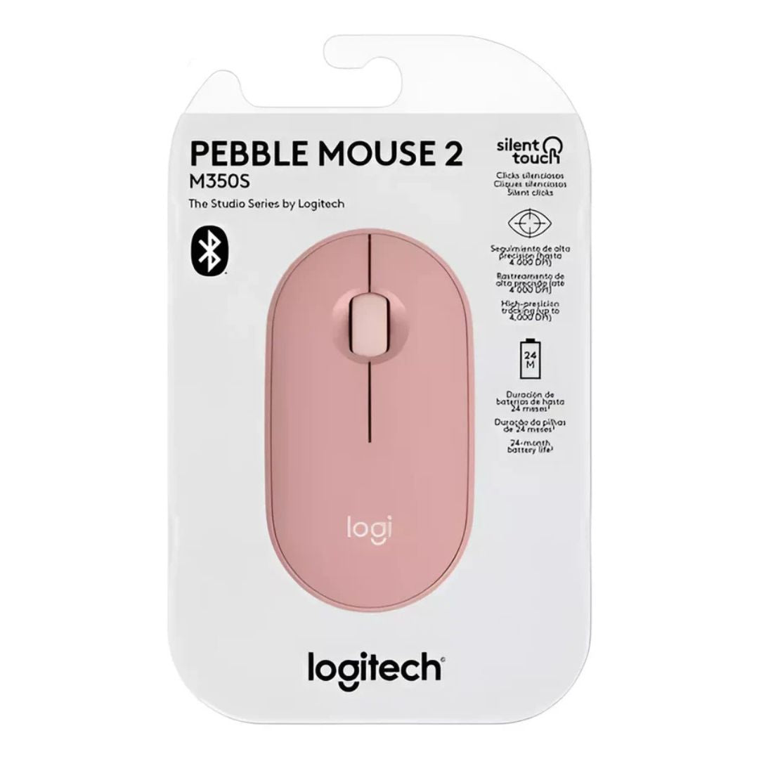 Mouse Logitech Pebble 2 M350s Rosa
