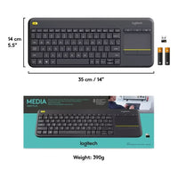 Teclado Logitech Inalambrico Touch Pad K400 Plus