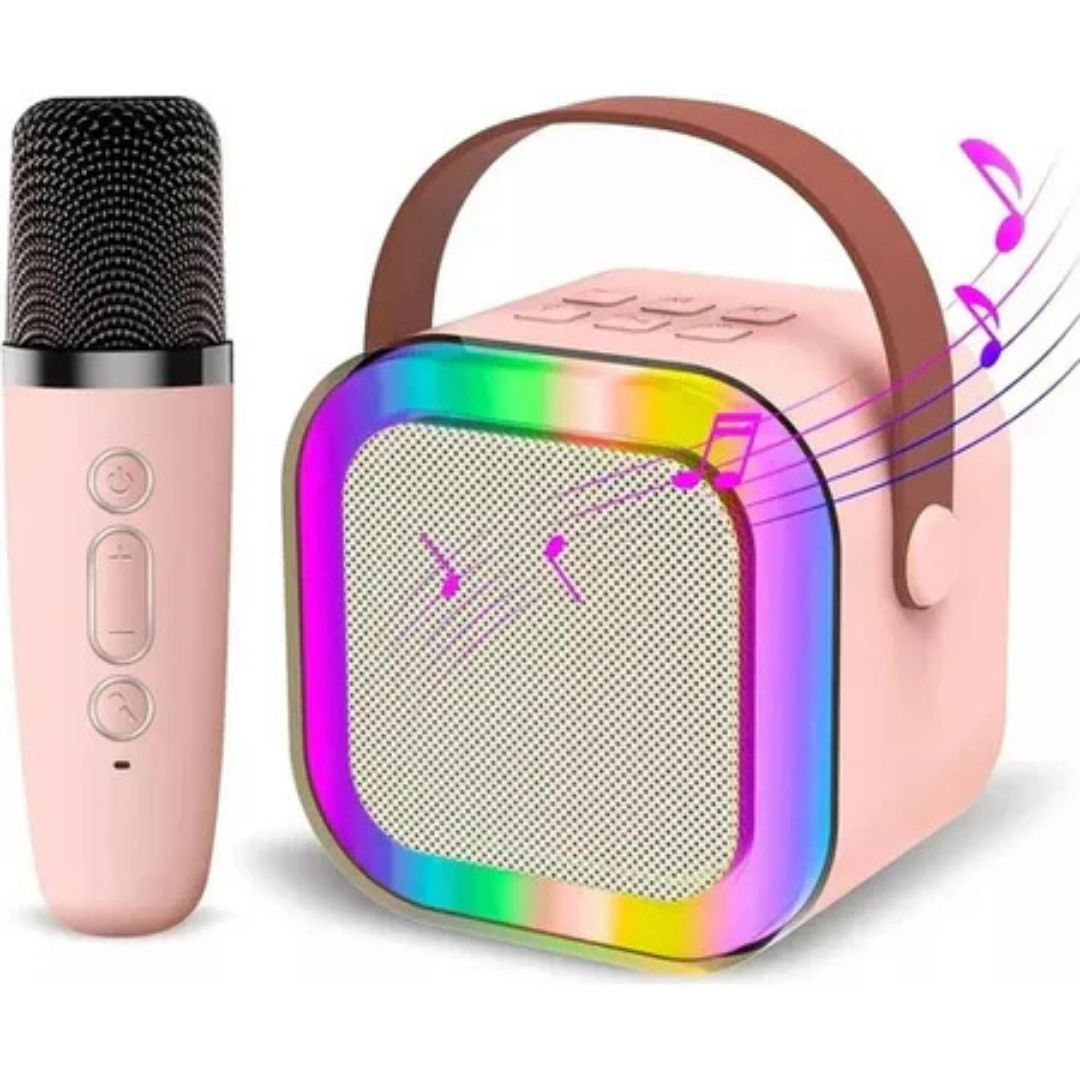 Mini Parlante Karaoke con Micrófono Inalámbrico®