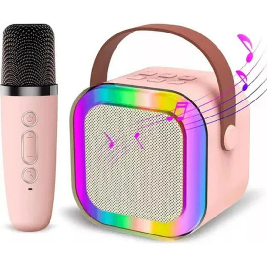 Mini Parlante Karaoke con Micrófono Inalámbrico®