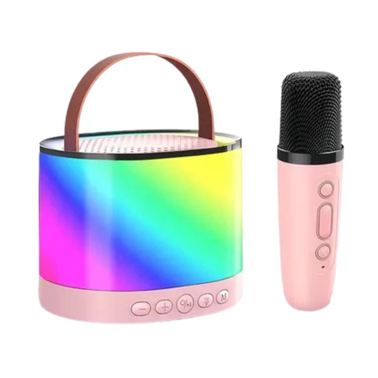 Mini Parlante Portátil Inalámbrico Luces Rgb + 1 Micrófono®