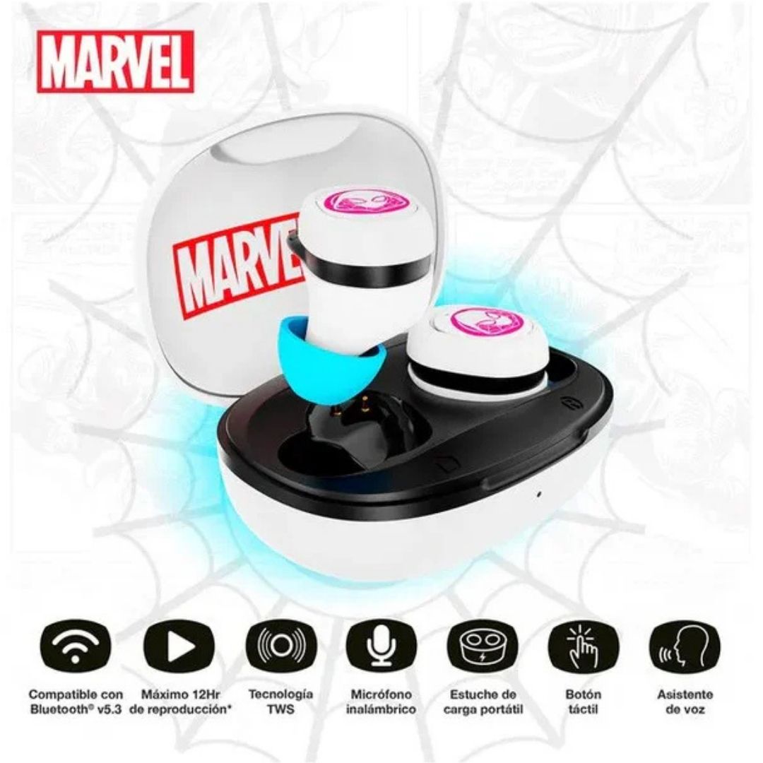 Audífonos In Ear Conexión Inalámbrica Edición Ghost Spider®