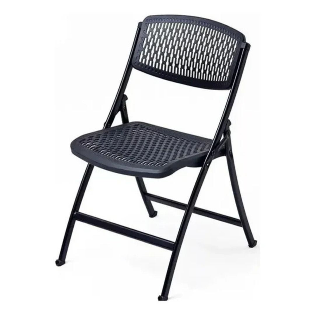 Silla Negra De Polipropileno Grueso Set 2®
