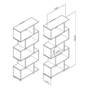Biblioteca Geometrica Linea Retro 5 Estantes Premium Resist®