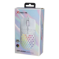 Mouse Gamer Optico Xtrike Me Gm-209w Rgb Blanco®