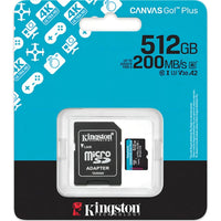 Tarjeta De Memoria Kingston Canvas Go! Plus 512gb Sd 200mb®