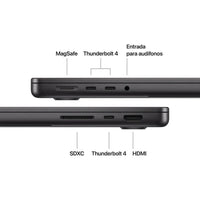 Apple 2025 MacBook Pro 14pulg Chip M5 de Apple, CPU y GPU 10 núcleos, 16GB Memoria unificada, 512 GB®