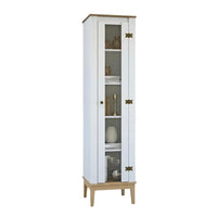 Armario Cristalero Living 1 Puerta Estilo Colonial Premium®