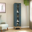 Armario Cristalero Living 1 Puerta Estilo Colonial Premium®